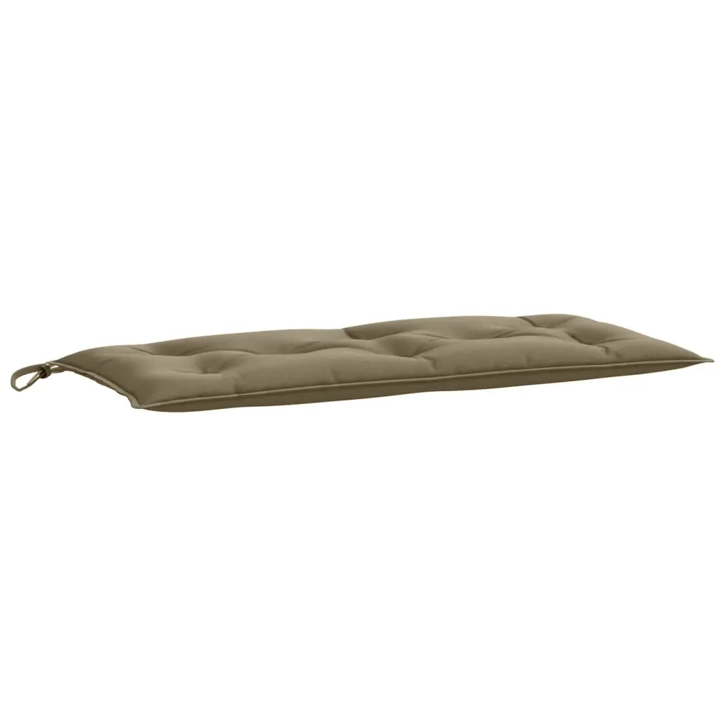 Cuscini Panca Giardino 2 pz-Set di 2 Cuscini per panchina da esterno Tortora M¨¦lange 100x50x7cm Tessuto
