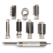 Cecotec, Multistyler AirGlam CeramicCare Caldo, 1400 W, Champagne e Bianco, 8 Accessori