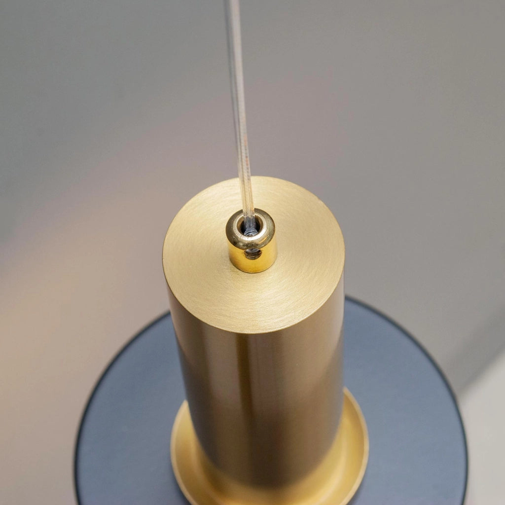 Applique Pendente Design Moderno Bronzo e Nero Lampada da Parete a Sospensione E27 Regolabile per Comodino Interni Soggiorno Corridoio