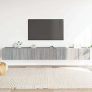 Set Mobili Porta TV 3 pz Grigio Sonoma in Legno Multistrato 3114476