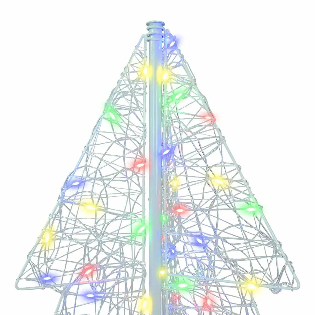 Albero di Natale con 160 LED Multicolore 150 cm Acrilico