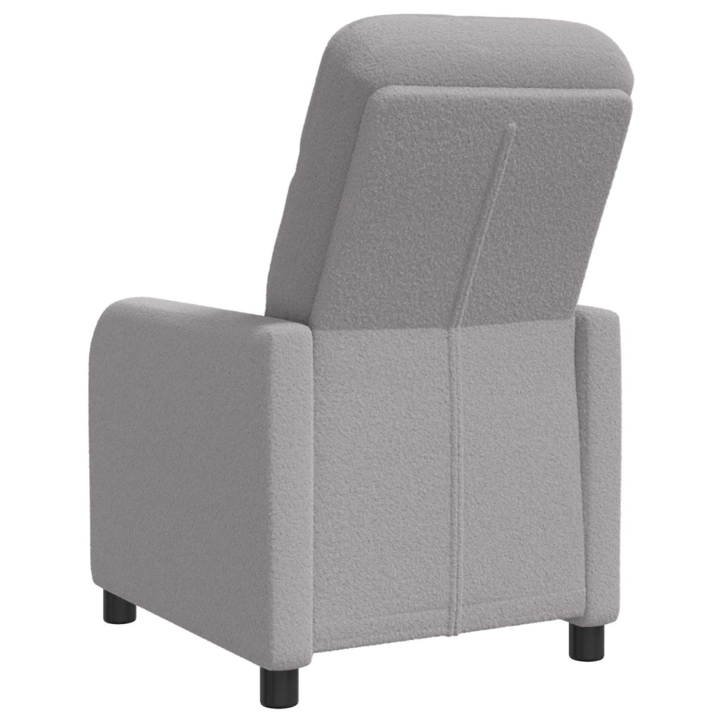 Divano Sedia-Poltrona reclinabile Grigio Chiaro Boucl¨¦