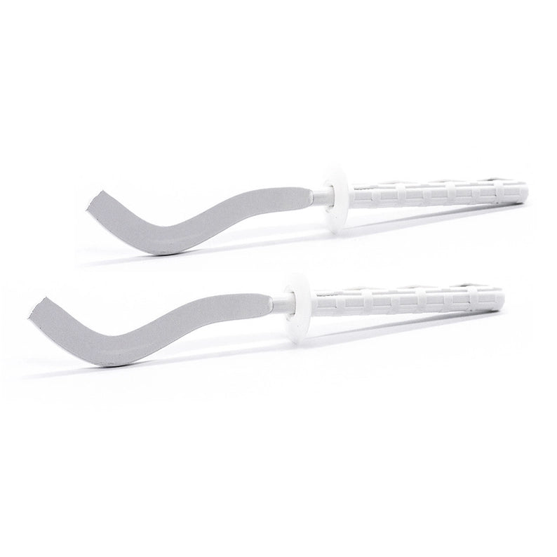 2 PZ MENSOLE FILETTATE PIATTE SCHIACCIATE PER RADIATORI IN ALLUMINIO- 7 x 190 mm- DH- pezzi 1