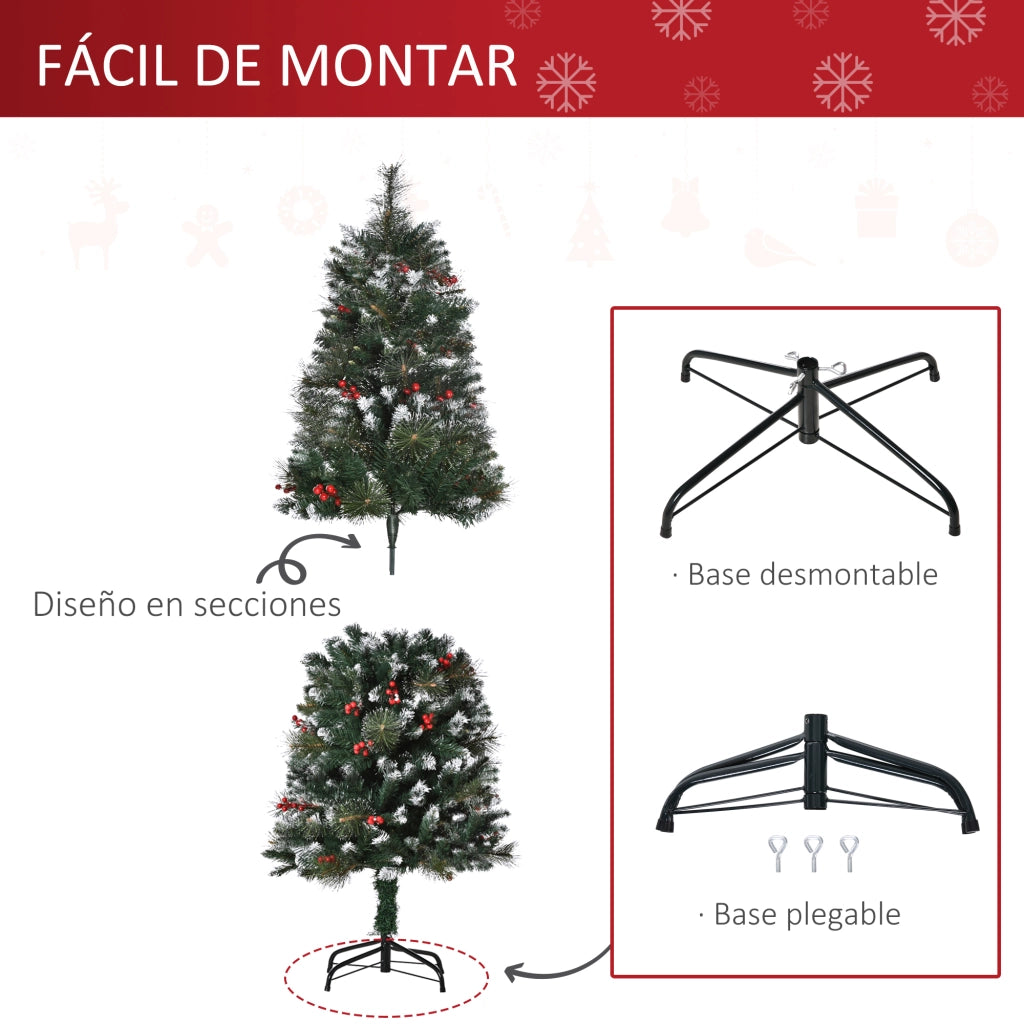 Albero di Natale Artificiale con Neve ¨C zephmum ¨C Verde 150 cm