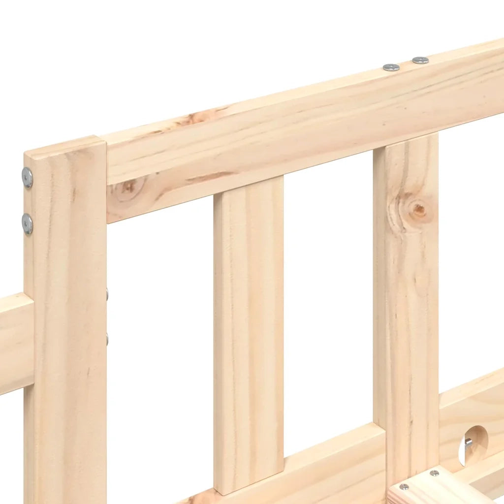 Dormeuse senza Materasso-Divano Letto-Struttura Letto 80x200 cm in Legno Massello di Pino 403486