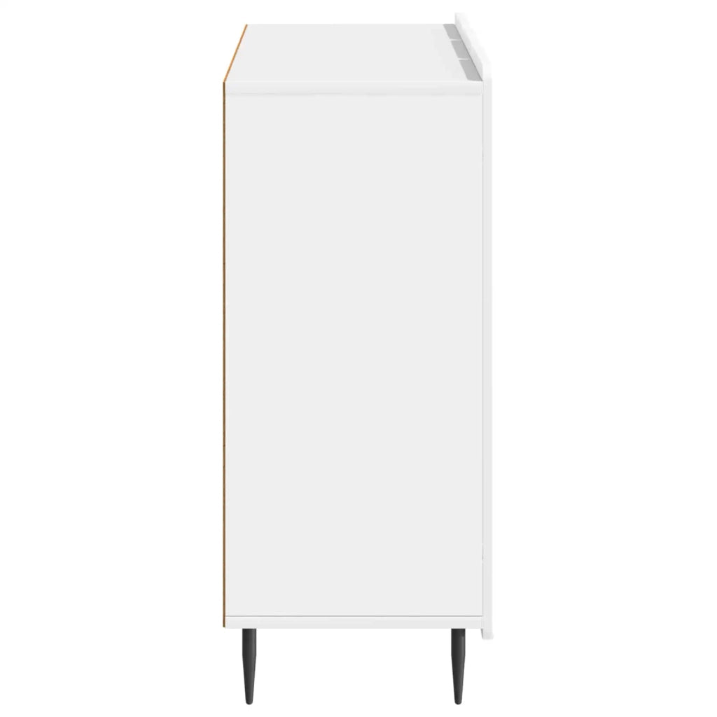 Credenza Bianco Lucido 89 x 34,5 x 82 cm Legno ingegnerizzato