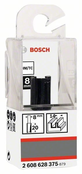 2608628375 - Fresa dritta, 8 mm, D1 14 mm, L 20 mm, G 51 mm 8 mm, D1 14 mm, L 20 mm, G 51 mm