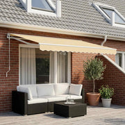 Telo di ricambio per tenda da sole Crema 380 x 195 cm 42000389