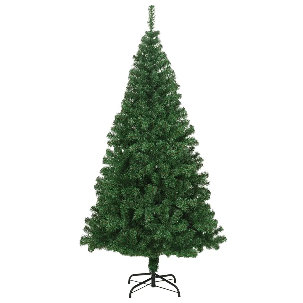 Albero di Natale Artificiale con Rami Folti Verde 180 cm PVC