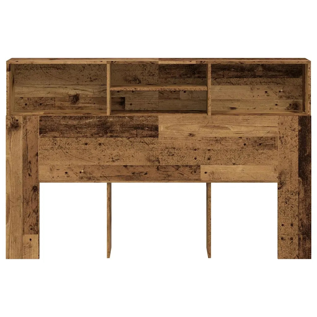 Testiera con Contenitore Legno 160x19x103,5 cm in Truciolato 856870