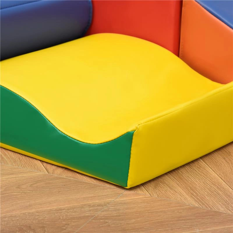 SET 7 BLOCCHI DI COSTRUZIONI MORBIDE PER BAMBINI DA 1-3 ANNI PER CASA E SCUOLA, MULTICOLORE