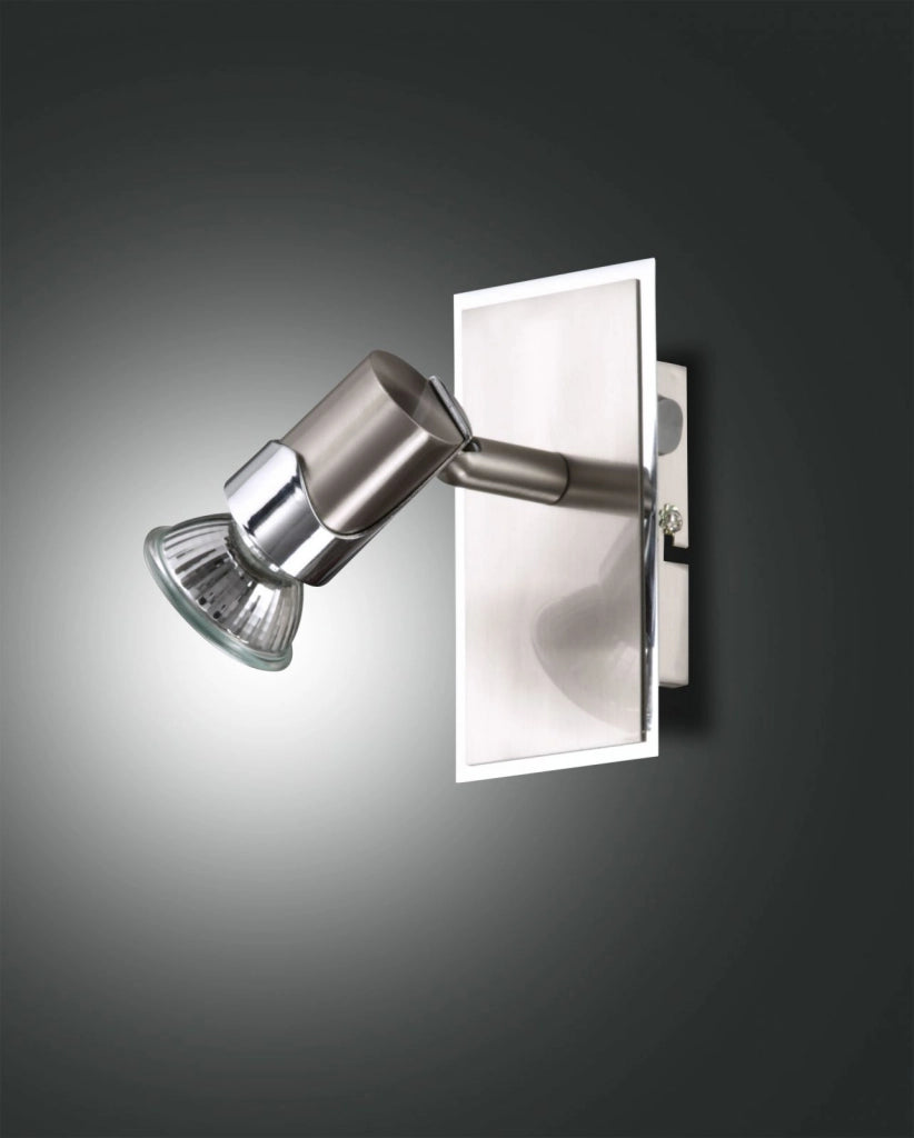 ALICE SPOT  1 LUCE ATTACCO GU10 NICHEL SATINATO S/L