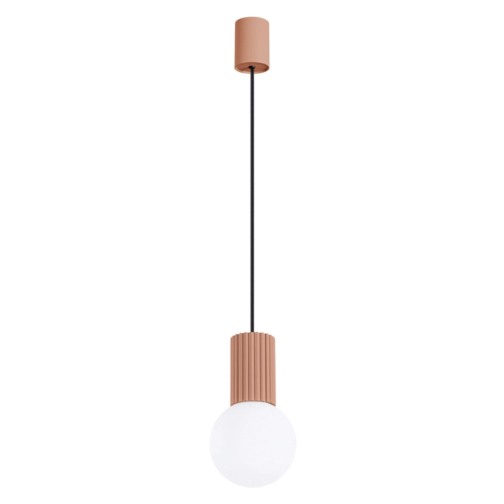 Lampada a sospensione SFERA vetro bianco mocca G9 Pure Lume