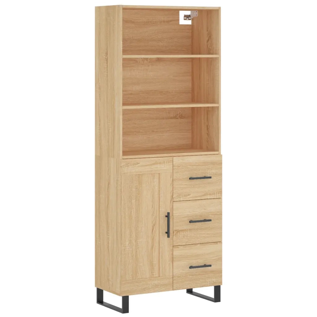 Credenza Rovere Sonoma 69,5x34x180 cm in Legno Multistrato 3190048