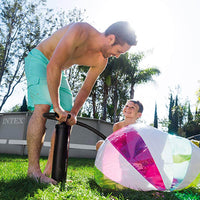 Gonfiatore Manuale Doppio Reflusso 11x20x45 cm Intex 68615