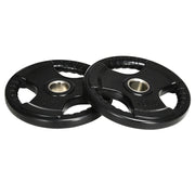 Disco per Manubrio ¨C Xylo ¨C 10 kg, Set da 2, Rivestimento in Gomma, 3 Impugnature