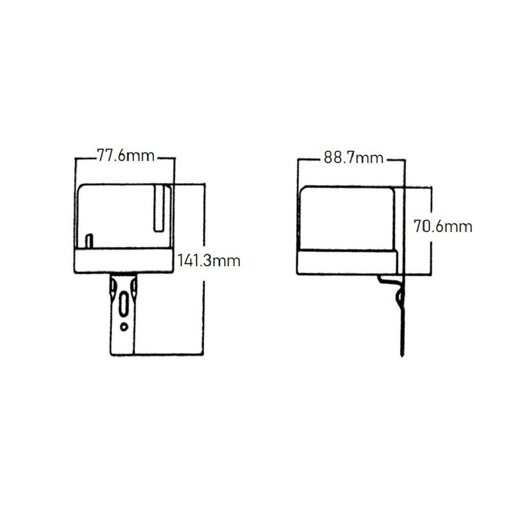 Trade Shop - Sensore Di Luce Luminosita' Crepuscolare Fotoelettrico 25a Ip44 Bianco Ycc1007 -