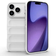 Telaietto protettivo per iPhone 17 Pro, resistente alle graffi, antiscivolo, con airbag integrato invisibile, realizzato in materiale TPU flessibile.