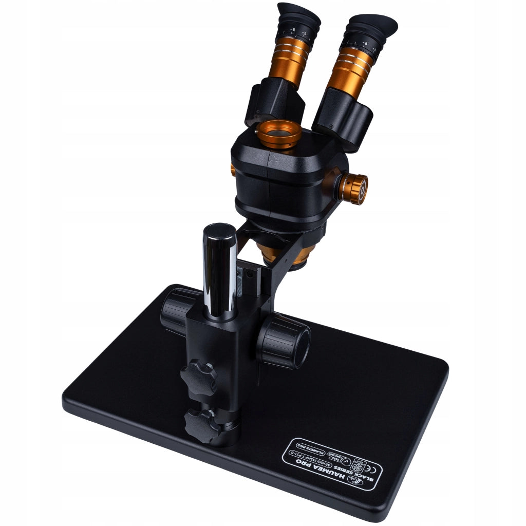 Set Microscopio Trinoculare Haumea PRO Black con Camera Draco Blue PRO HDMI – Zoom 6