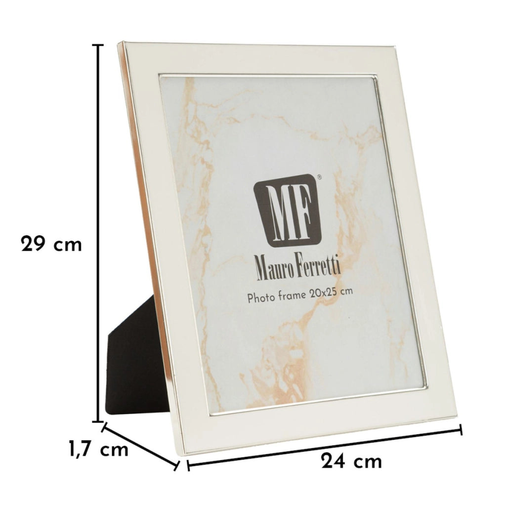 Portafoto VKH1010, Bianco, Metallo, 24x1,7x29 cm