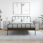 Comodini 2 pz-Set di 2 Tavolino da notte Grigio Sonoma 30x60x60 cm in Legno Multistrato 485257