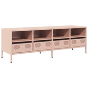 Mobile TV | Armadietto TV | Mobile Porta TV Rosa 135x39x43,5 cm in Acciaio Laminato a Freddo
