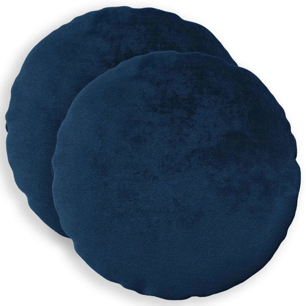 Federa 2 pcs HEERLEN Blu navy Ø 30 cm Flanella 922129