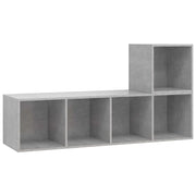 Set Porta TV 2 pz | Armadietto TV | Mobile Porta TV Grigio Cemento in Truciolato