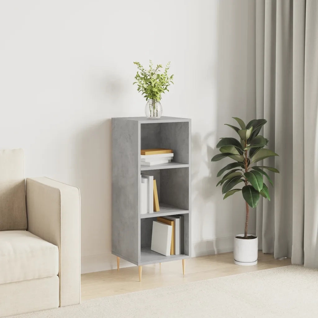 Credenza | Madia | Buffet da pranzo | Armadio da pranzo Grigio Cemento 34,5x32,5x90 cm in Legno Multistrato