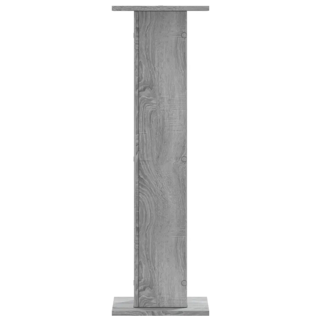 Supporti per Piante 2 pz Grigio Sonoma 30x30x95cm in Truciolato 3307878