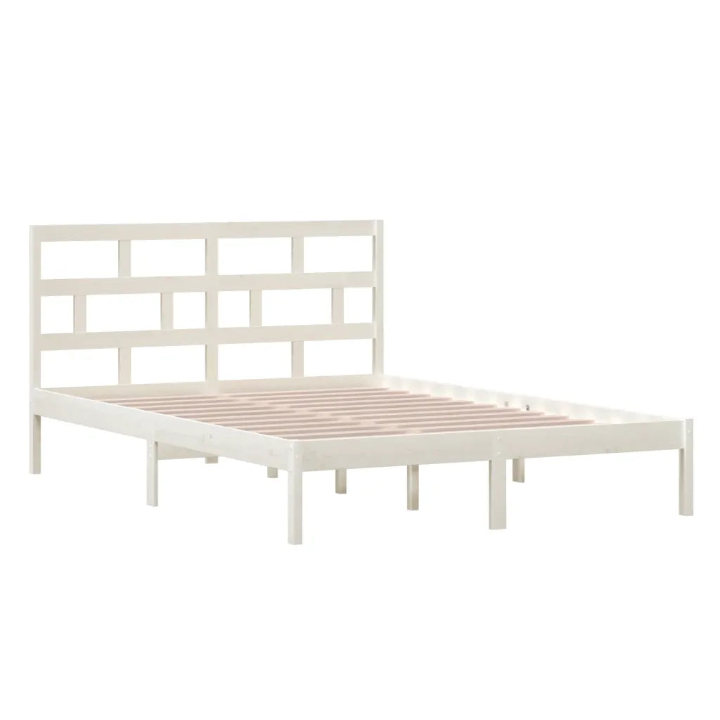 Giroletto Bianco in Legno Massello di Pino 140x200 cm