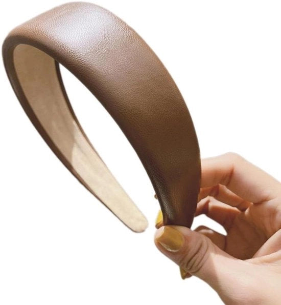 Cintura per capelli in pelle vintage - 4 cm - unico pezzo