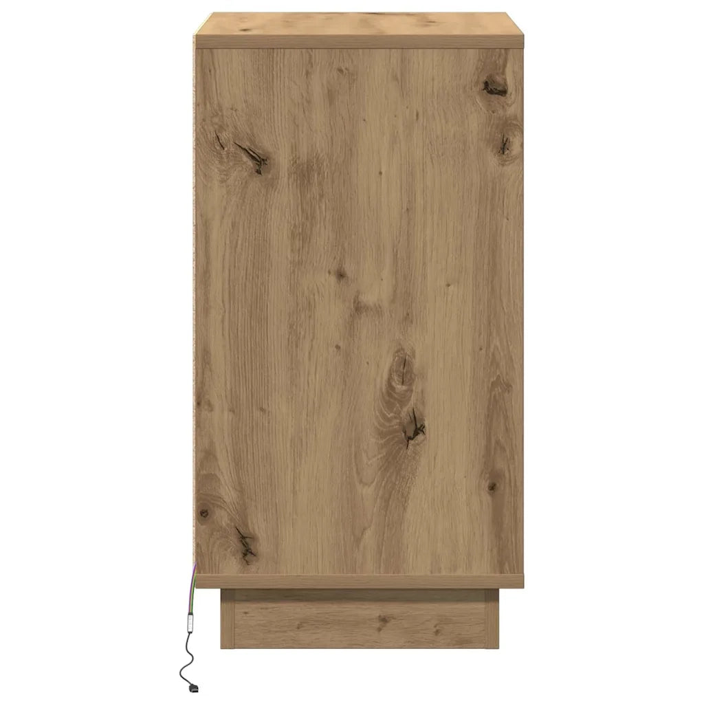 Comodino | Armadio da Notte | Mobiletto da notte Rovere artigianale 39 x 34,5 x 65 cm