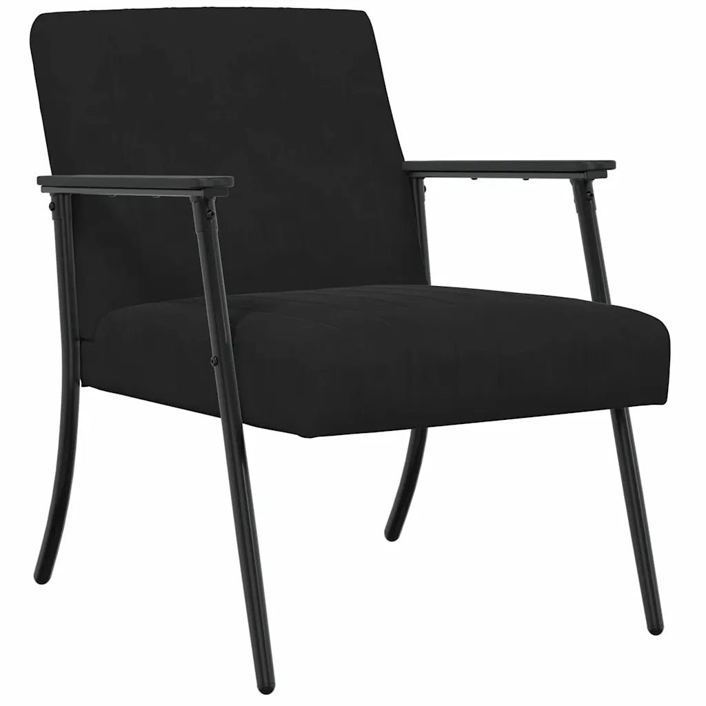 Divano Sedia-Poltrona-Poltroncina Nero Velluto 793590