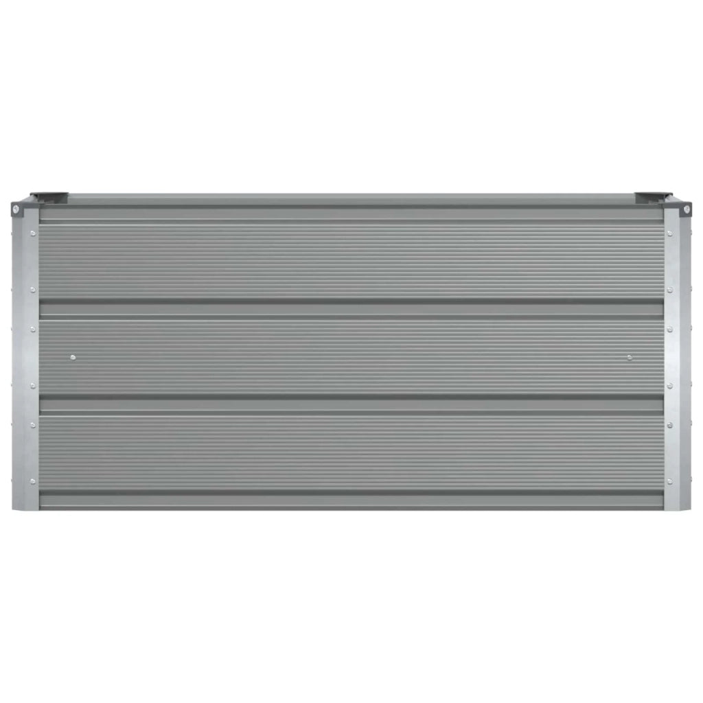 Fioriera moderna dal design minimalista 100 x 40 x 45 cm per interni/esterni in acciaio grigio chiaro. Codice articolo: 02_0059179.