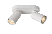 Lucide Xyrus faretto 2 luci GU10 5W bianco 2200-3000K