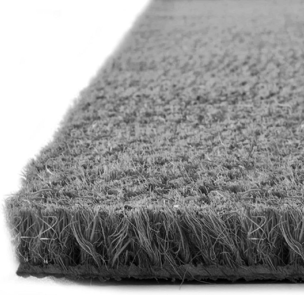 Zerbino Cocco Naturale Colorato Antiscivolo Su Misura Tappeto Ingresso Entrata 50x100 cm Antracite