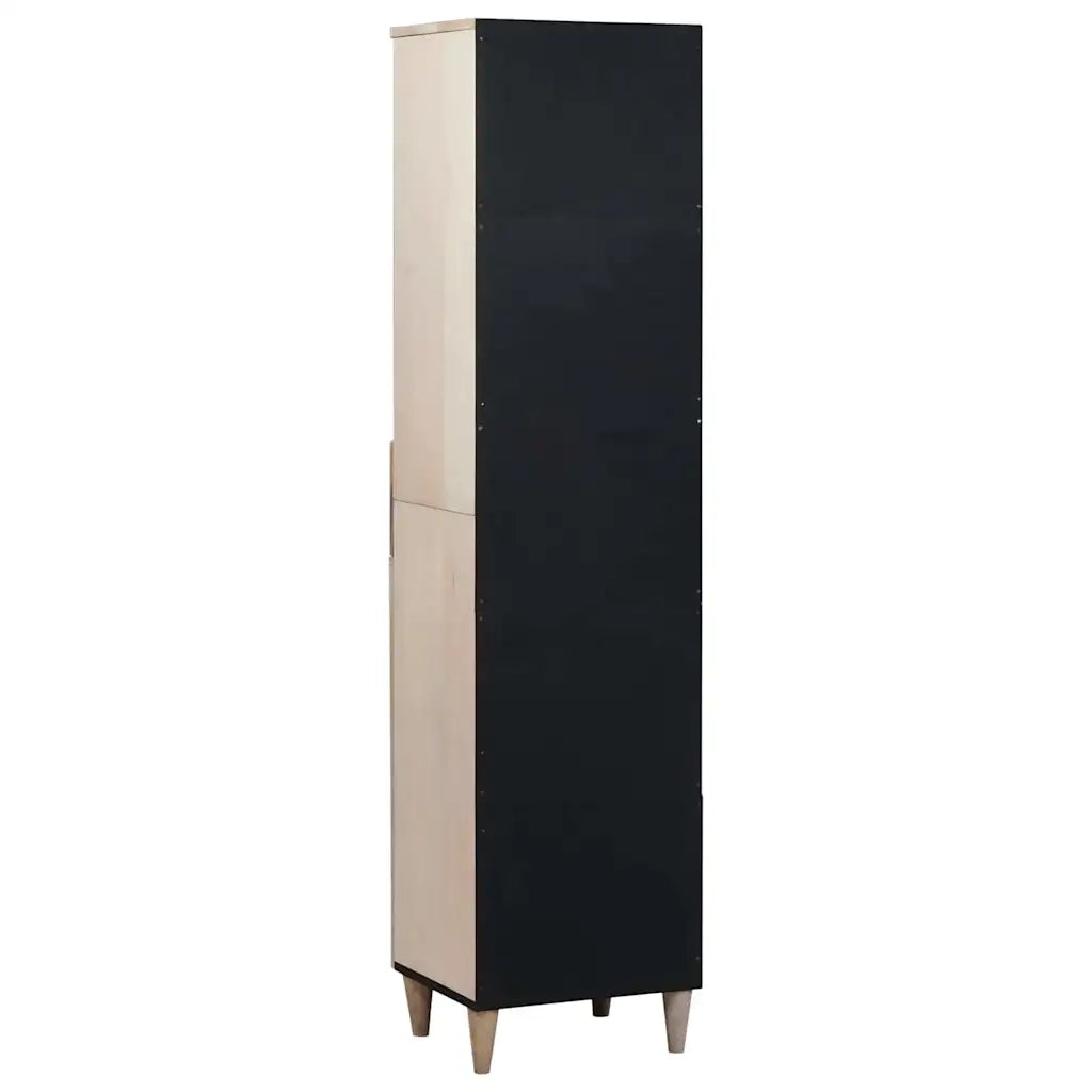vidaXL Mobile da Bagno Bianco 38 x 33.5 x 160 cm Legno Massiccio Mango