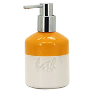 Dispenser in ceramica giallo/bianco - serie Bath