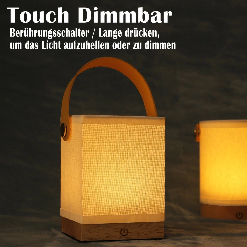 ZMH Lampada da tavolo LED wireless batteria touch dimmerabile USB ricarica per comodino