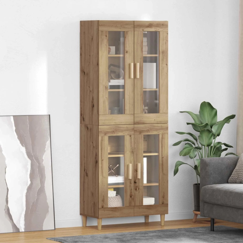 Credenza-Buffet-Armadio da cucina Rovere artigianale 69,5 x 34 x 180 cm 787113