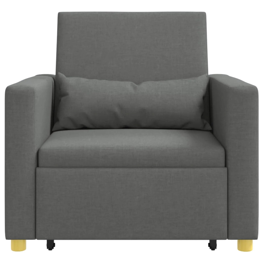 Divano letto estraibile singolo Grigio scuro 90 x 165 x 87 cm 42002685