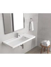 Lavabo sospeso QUATTRO rettangolare 100x45x19 cm