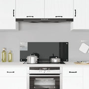Paraschizzi per Cucina Nero 100x40 cm in Vetro Temperato 249490