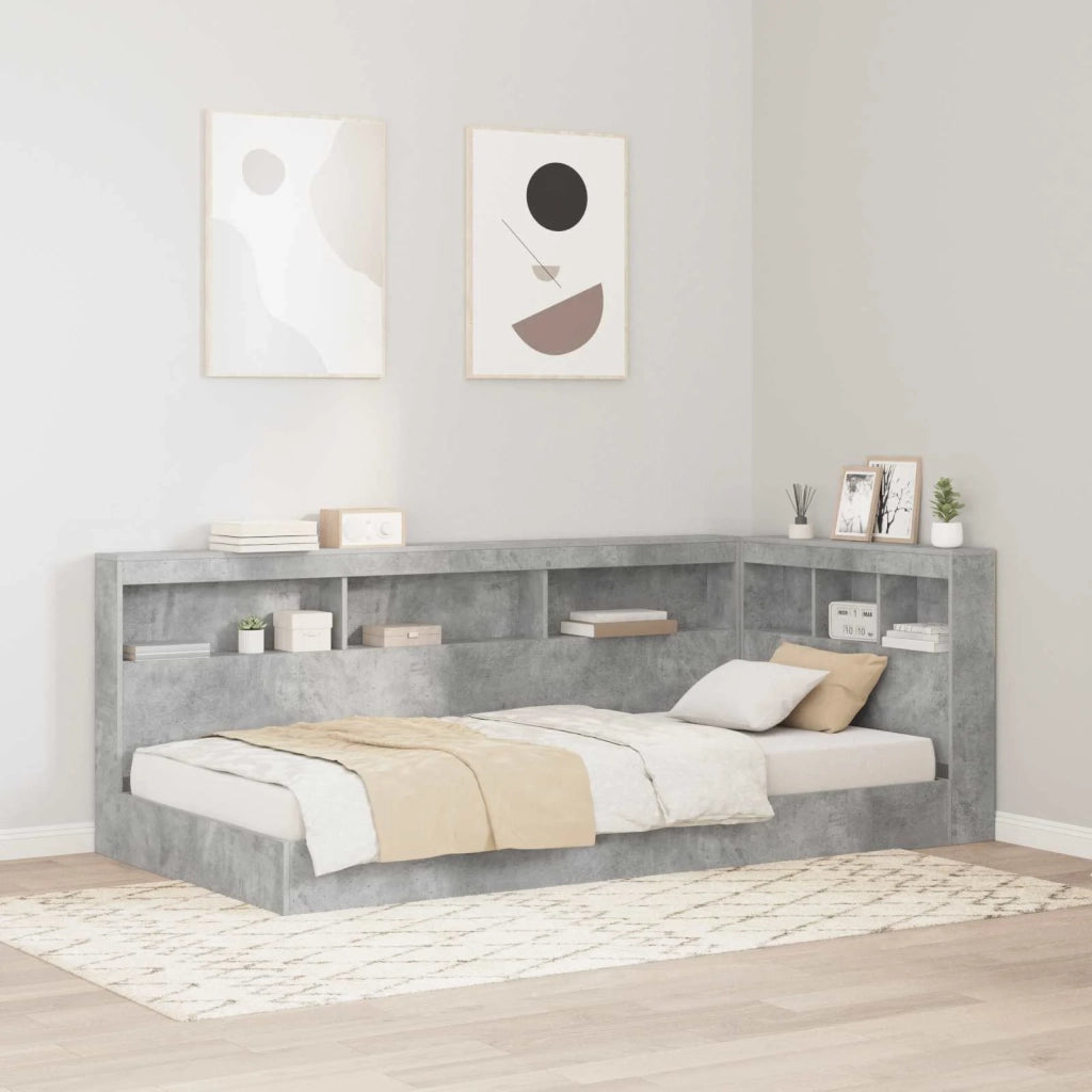 Testata contenitore Grigio cemento 100 cm Legno multistrato 3335464