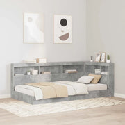Testata contenitore Grigio cemento 100 cm Legno multistrato 3335464