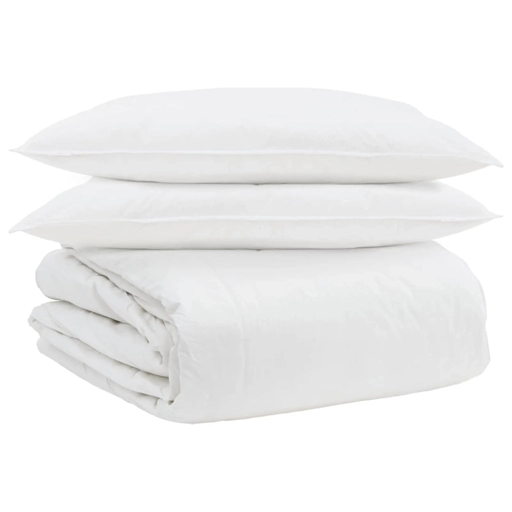 Set di Piumoni con cuscino 3 pcs Bianco Piuma d'anatra 3377084