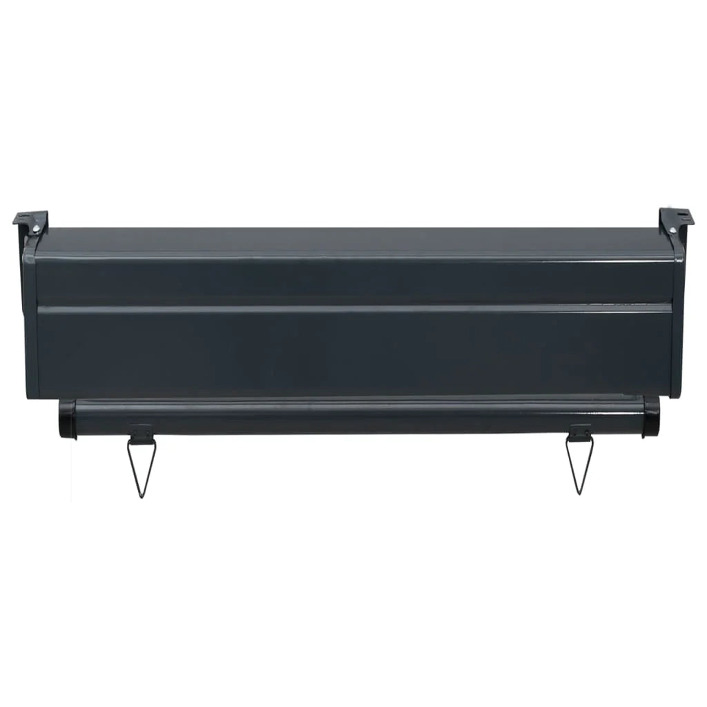 Tenda da sole laterale retrattile/schermo protettivo per patio giardino terrazza balcone 60 x 250 cm marrone 02_0007035