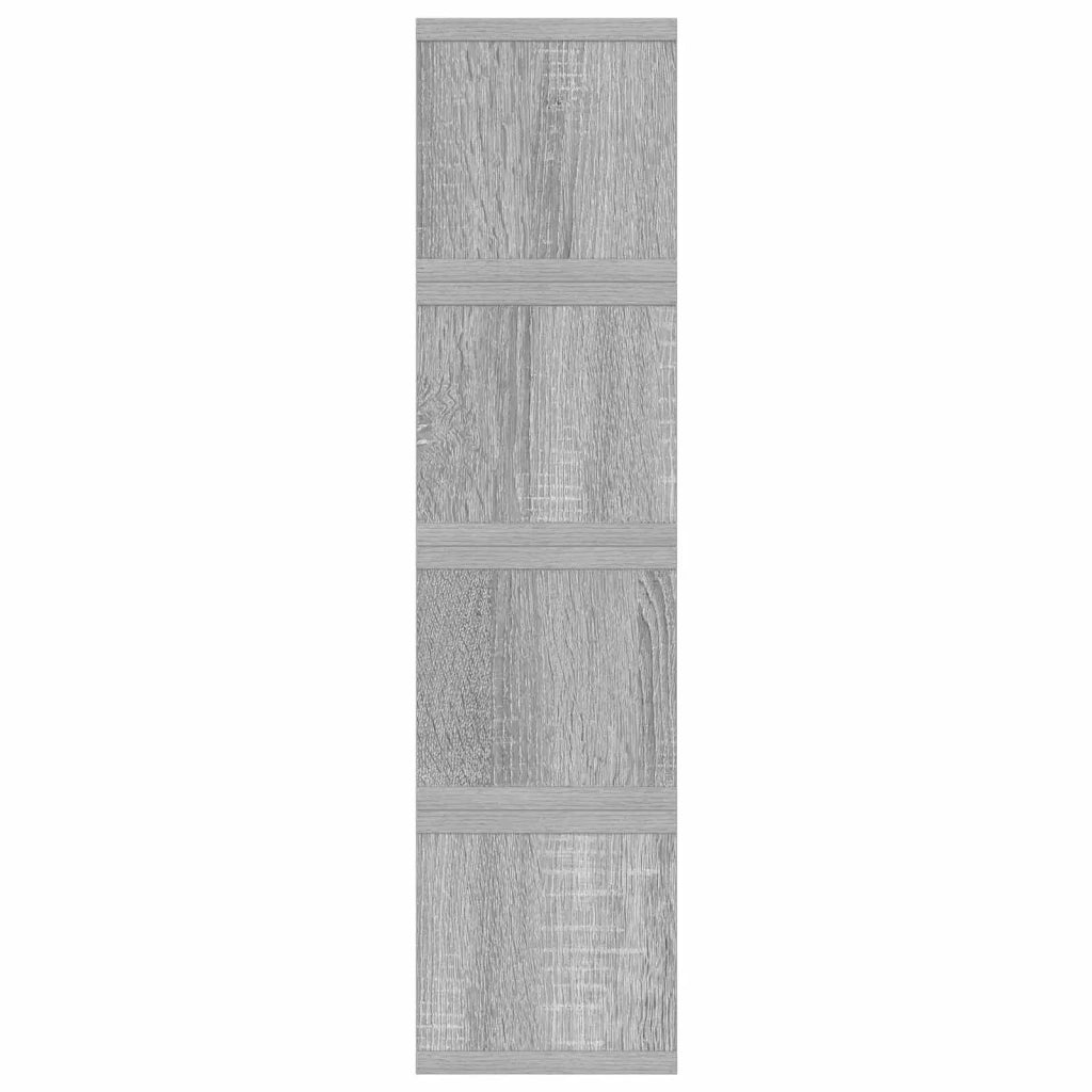 Rack per Stoccaggio CD 4 pz Sonoma grigio 40 x 17 x 17 cm 8012723