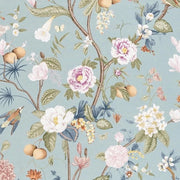 Decorazione per Parete Autoadesiva a Blocco di Fiori in Vinile Resistente all'Acqua 44 cm x 300 cm